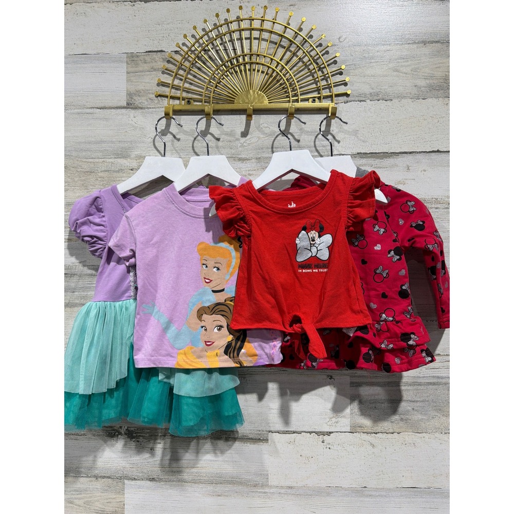 Disney Clothing Bundle Girls 12M 18M Princesses Minnie Ariel Disneycore